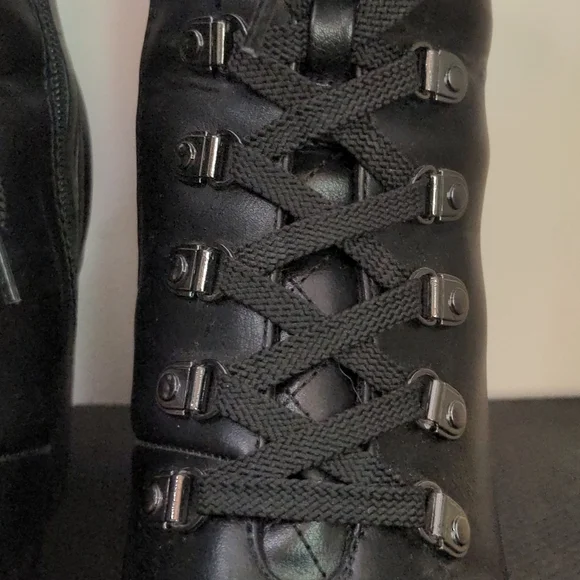 Guess Lug sole combat lace up hiking boots - Picture 5 of 12